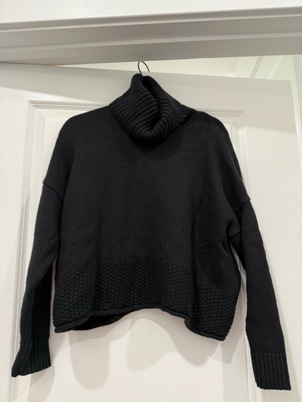 Madewell Black Chunky Turtleneck Sweater